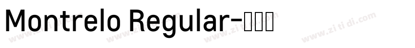 Montrelo Regular字体转换
